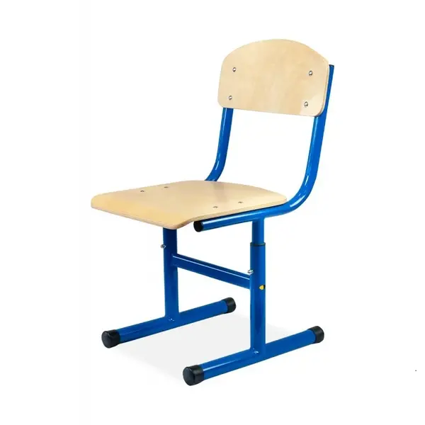 Schoolstoel | Blauw | Hoogte Verstelbaar | Voor Kinderen 1.10-1.75m | Zithoogte 310-430mm | 10 Stuks