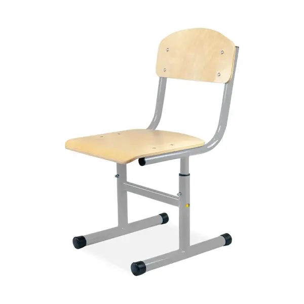 Schoolstoel | Grijs | Hoogte Verstelbaar | Voor Kinderen 1.10-1.75m | Zithoogte 310-430mm | 10 Stuks