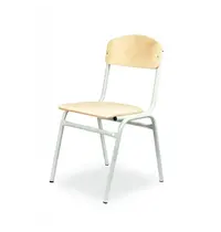 Luxus Schoolstoel | Grijs | Voor Kinderen 1.30-1.60m | Zithoogte 380mm | 10 Stuks 