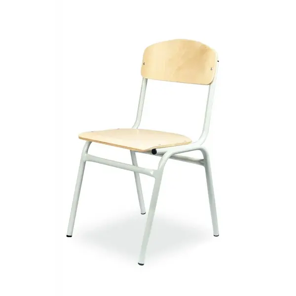 Schoolstoel | Grijs | Voor Kinderen 1.30-1.60m | Zithoogte 380mm | 10 Stuks