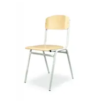Luxus Schoolstoel | Grijs | Voor Kinderen 1.45-1.75m | Zithoogte 430mm | 10 Stuks 