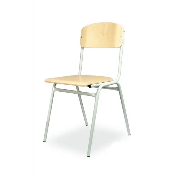 Schoolstoel | Grijs | Voor Kinderen 1.45-1.75m | Zithoogte 430mm | 10 Stuks