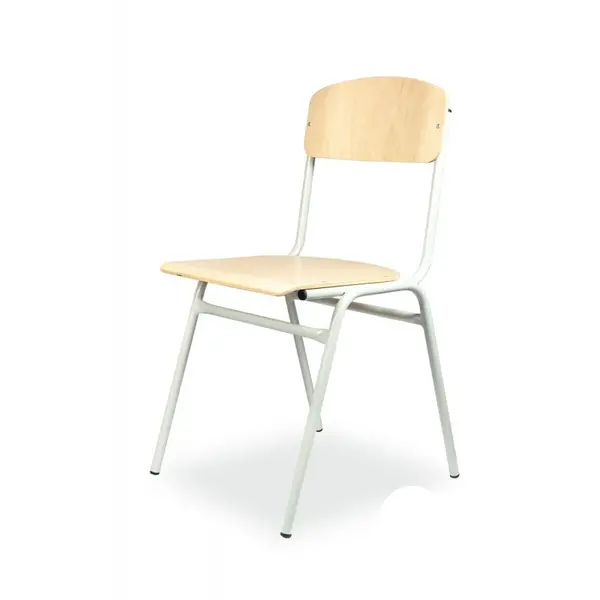 Schoolstoel | Grijs | Voor Kinderen 1.60-1.90m | Zithoogte 460mm | 10 Stuks