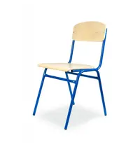 Luxus Schoolstoel | Blauw | Voor Kinderen 1.60-1.90m | Zithoogte 460mm | 10 Stuks 