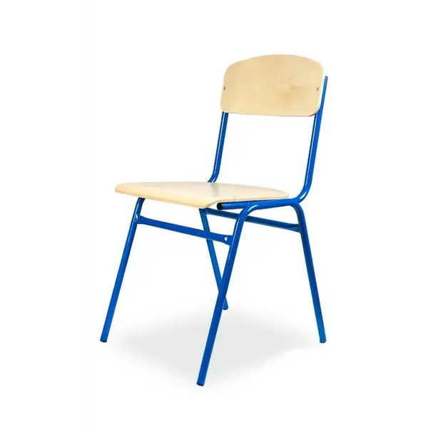 Schoolstoel | Blauw | Voor Kinderen 1.60-1.90m | Zithoogte 460mm | 10 Stuks