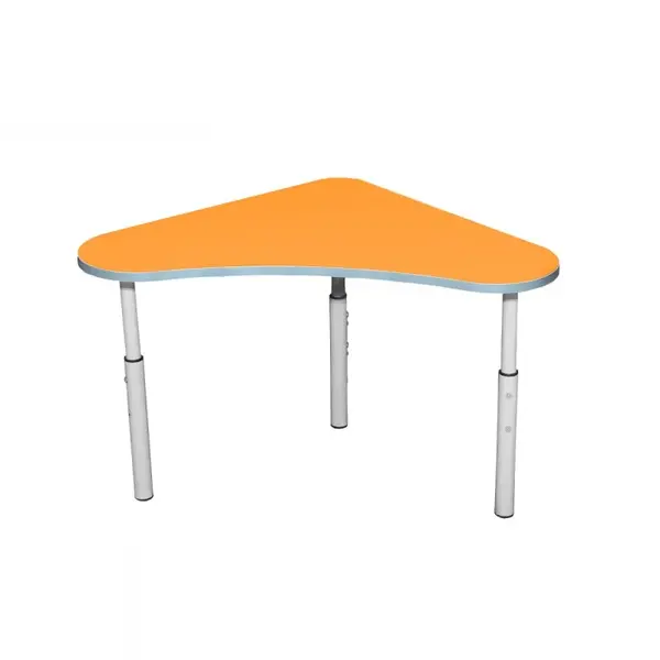 Kleutertafel | Verstelbaar | Oranje | Voor Kinderen 0.90-1.40m | 4 Stuks | 600x600x460-590(h)mm