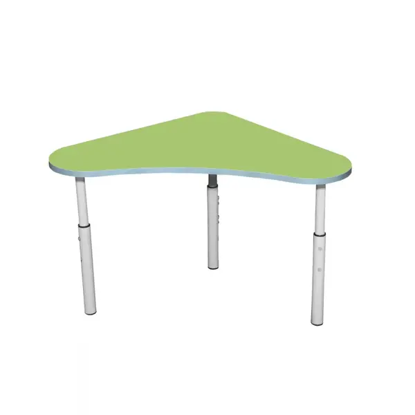 Kleutertafel | Verstelbaar | Groen | Voor Kinderen 0.90-1.40m | 4 Stuks | 600x600x460-590(h)mm