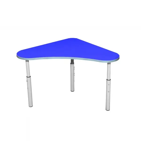 Kleutertafel | Verstelbaar | Blauw | Voor Kinderen 0.90-1.40m | 4 Stuks | 600x600x460-590(h)mm