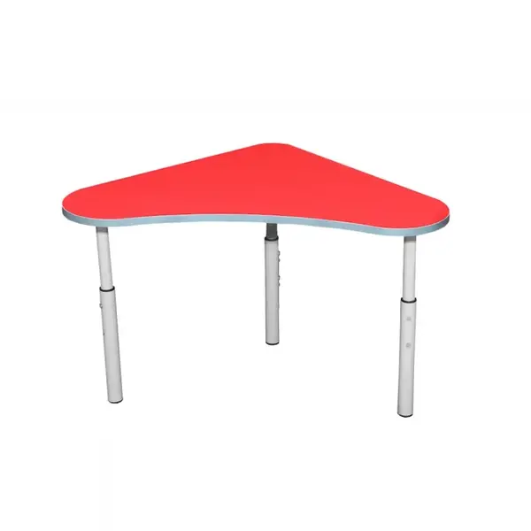 Kleutertafel | Verstelbaar | Rood | Voor Kinderen 0.90-1.40m | 4 Stuks | 600x600x460-590(h)mm