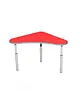 Luxus Kleutertafel | Verstelbaar | Rood | Voor Kinderen 0.90-1.40m | 4 Stuks | 600x600x460-590(h)mm 