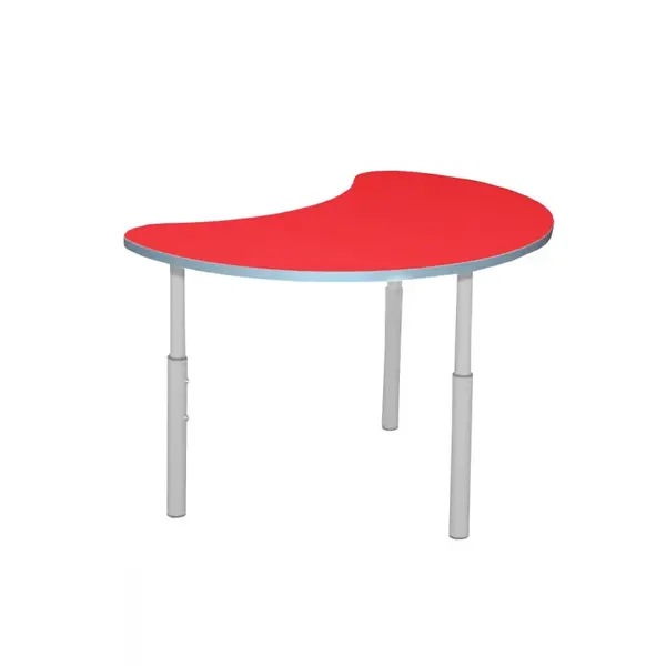 Kleutertafel | Verstelbaar | Rood | Voor Kinderen 0.90-1.40m | 5 Stuks | 700x510x460-590(h)mm