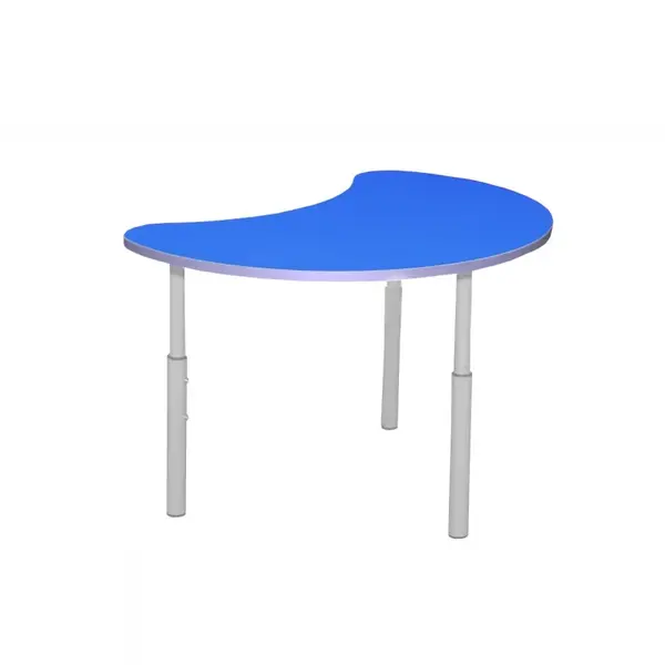 Kleutertafel | Verstelbaar | Blauw | Voor Kinderen 0.90-1.40m | 5 Stuks | 700x510x460-590(h)mm