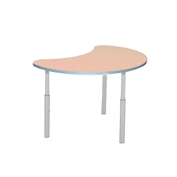 Kleutertafel | Verstelbaar | Beige | Voor Kinderen 0.90-1.40m | 5 Stuks | 700x510x460-590(h)mm