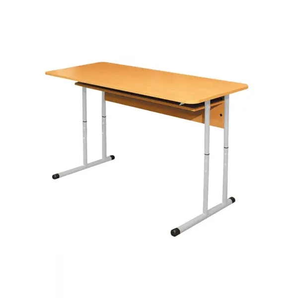 Schooltafel | Duo Formaat | Verstelbaar | Grijs | Voor Kinderen 1.30-1.90m | 5 Stuks | 1300x500x590-760(h)mm