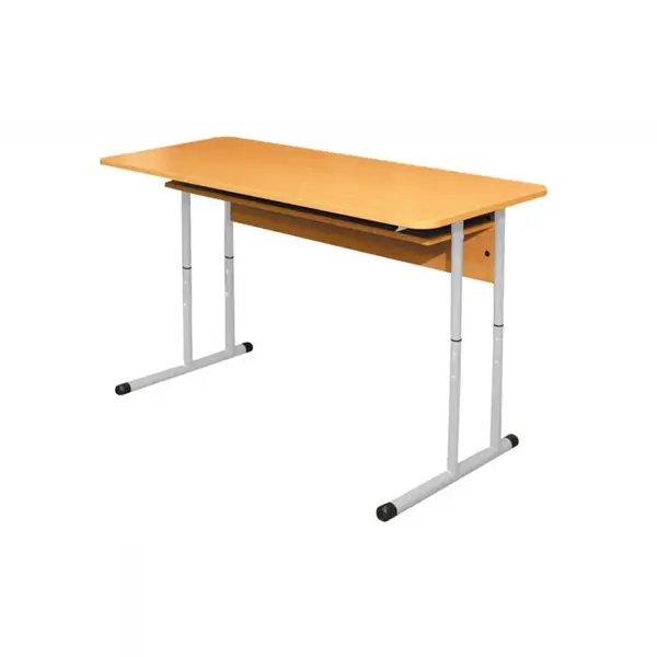 Schooltafel | Duo Formaat | Verstelbaar | Grijs | Voor Kinderen 1.10-1.60m | 5 Stuks | 1300x500x530-640(h)mm