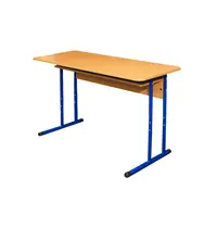 Luxus Schooltafel | Duo Formaat | Verstelbaar | Blauw | Voor Kinderen 1.10-1.60m | 5 Stuks | 1300x500x530-640(h)mm