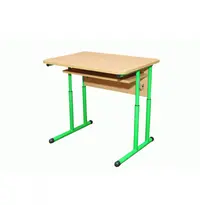 Luxus Schooltafel | Verstelbaar | Groen | Voor Kinderen 1.30-1.90m | 10 Stuks | 700x500x590-760(h)mm