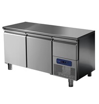 Mastro Koelwerkbank | OUTLETMODEL | 281L | 2 Deuren (1/1 GN) + 1 Lade | -2°C/+8°C | Geforceerd | 1400x700x850(h)mm