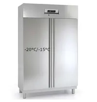 Coreco Koel-/Vrieskast | 830L | RVS | -15°C/-20°C & -2°C/+8°C | Geforceerd | Temperatuur-/Deuralarm | 1250x700x2040(h)mm