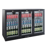 CombiSteel Barkoelkast | OUTLETMODEL | 330L | Zwart | 0°C/+10°C | Statisch + Ventilator | 1350x520x900(h)mm