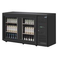 Polar Barkoelkast | OUTLETMODEL | 350L | Zwart | +2°C/+8°C | Geforceerd | Draaideuren | 1462x513x860(h)mm