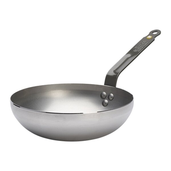 Wokpan | MINERAL B | Plaatstaal | Div. Warmtebronnen | Platte Bodem | Ø243x70(h)mm