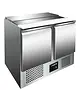Saro Saladette | BALDUR | 270L | 2 Deuren (1/1 GN) | Boven 3x 1/1 GN | +2°C/+8°C | Statisch + Ventilator | Schuif-/Klapdeksel + Snijblad | 1045x700x880(h)mm 