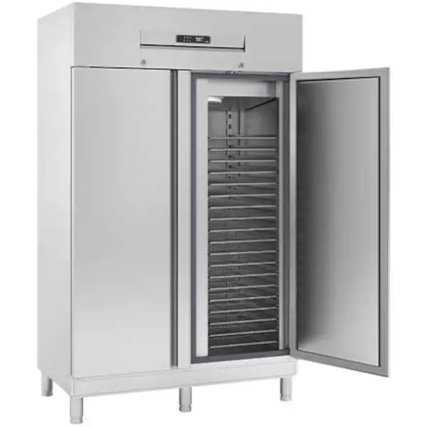 Bakkerij Koelkast | 979L (EN600x400) | RVS | 0°C/+8°C | Geforceerd | Temperatuur-/Deuralarm | 1250x770x2040(h)mm