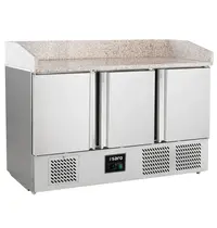 Saro Pizzawerkbank | Energiezuinig | 400L | 3 Deuren (1/1 GN) | +2°C/+8°C | Geforceerd | 1400x700x880/1020(h)mm 