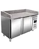 Saro Pizzawerkbank | Energiezuinig | 428L | 2 Deuren (EN600x400) | +2°C/+8°C | Geforceerd | 1510x800x910/1060(h)mm 