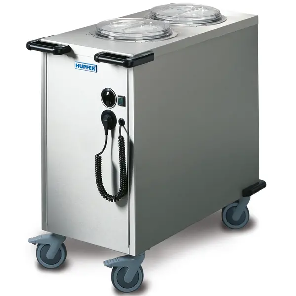 Bordendispenser | RVS | ≤100°C | Geforceerd | 138 Borden Ø190-260mm | 2kW (230V) | Wielen (Geremd) | 960x510x970(h)mm