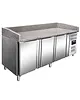 Saro Pizzawerkbank | Energiezuinig | 635L | 3 Deuren (EN600x400) | +2°C/+8°C | Geforceerd | 2020x800x910/1060(h)mm 