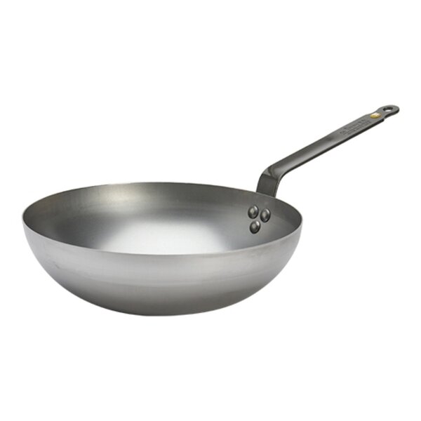 Wokpan | MINERAL B | Plaatstaal | Div. Warmtebronnen | Platte Bodem | Ø283x80(h)mm