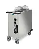 HUPFER Bordendispenser | RVS | ≤70°C | Statisch | 166 Borden Ø190-260mm | 0.9kW (230V) | Wielen (Geremd) | 930x460x1072(h)mm 