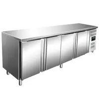 Saro Koelwerkbank | KYLJA PRO | Energiezuinig | 616L | 4 Deuren (1/1 GN) | -2°C/+8°C | Geforceerd | 2230x700x920(h)mm