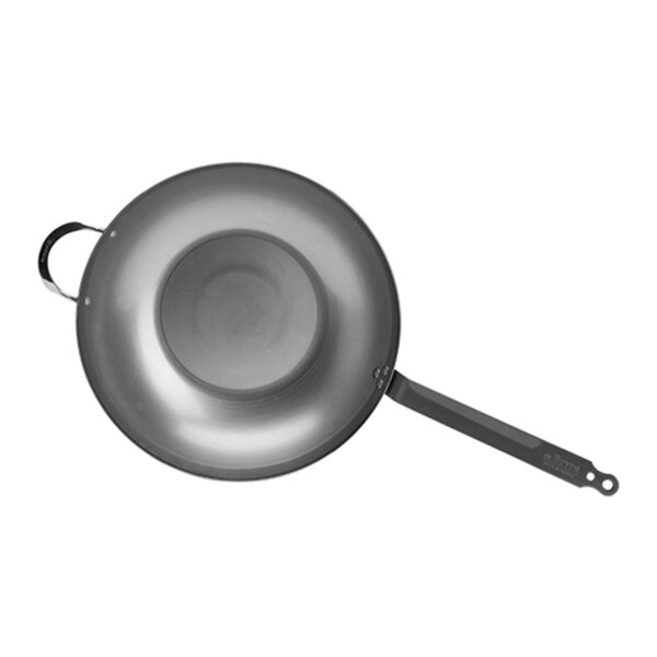 Wokpan | MINERAL B | Plaatstaal | Div. Warmtebronnen | Platte Bodem | Ø410mm