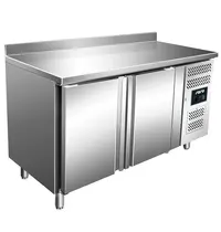 Saro Koelwerkbank | SNACK | 260L | 2 Deuren | -2°C/+8°C | Geforceerd | Achteropstand | 1360x600x920/1020(h)mm