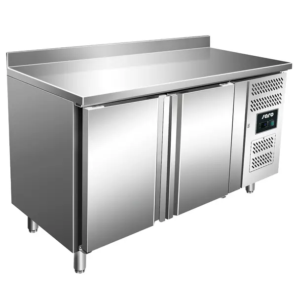 Koelwerkbank | SNACK | 260L | 2 Deuren | -2°C/+8°C | Geforceerd | Achteropstand | 1360x600x920/1020(h)mm