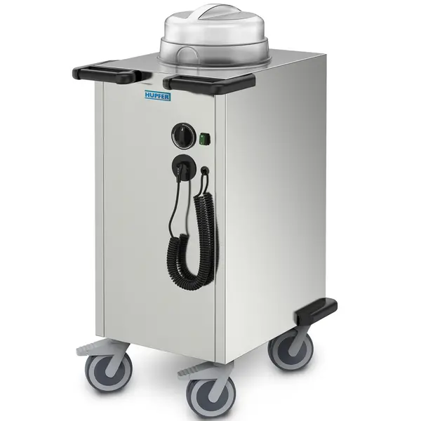 Bordendispenser | RVS | ≤80°C | Geforceerd | 83 Borden Ø190-260mm | 0.9kW (230V) | Wielen (Geremd) | 610x460x1072(h)mm