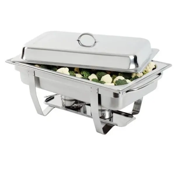 Milan chafing dish 9L | Met 24 stuks brandpasta gel | 317x102x635(h)mm