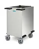 HUPFER Serviesstapelaar | RVS | Onverwarmd | Platform 517x373mm | Wielen (Geremd) | 748x552x923(h)mm 