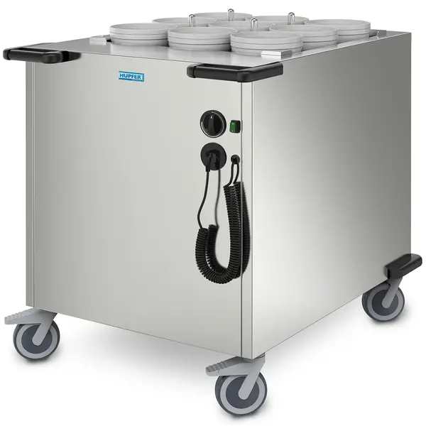 Serviesdispenser | RVS | ≤80°C | Geforceerd | 372 Serviesstukken Ø140-300mm | 2kW (230V) | Wielen (Geremd) | 991x760x1080(h)mm