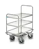 HUPFER Serveerwagen | RVS | 3 Niveaus (1000x600) | Zware Belasting (180kg) | Wielen (Geremd) | 1095x695x1240(h)mm 