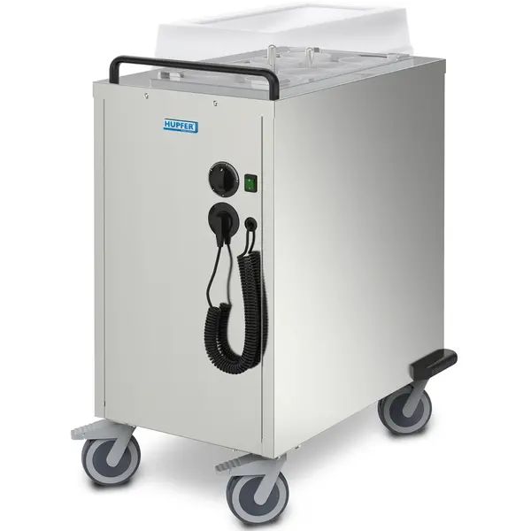 Serviesdispenser | RVS | ≤80°C | Statisch | 615 Serviesstukken Ø80-280mm | 1kW (230V) | Wielen (Geremd) | 751x510x1023(h)mm