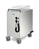 HUPFER Serviesdispenser | RVS | ≤80°C | Statisch | 615 Serviesstukken Ø80-280mm | 1kW (230V) | Wielen (Geremd) | 751x510x1023(h)mm 