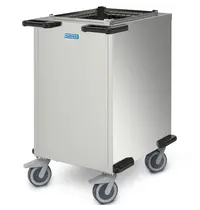 HUPFER Serviesstapelaar | RVS | Onverwarmd | Platform 470x340mm | Wielen (Geremd) | 711x529x923(h)mm