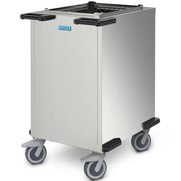 Serviesstapelaar | RVS | Onverwarmd | Platform 470x340mm | Wielen (Geremd) | 711x529x923(h)mm