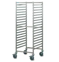 HUPFER Regaalwagen | RVS | 36 Etages (1/1 GN) | Wielen (Geremd) | 659x739x1662(h)mm