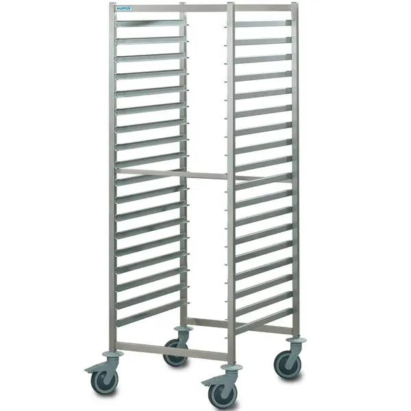 Regaalwagen | RVS | 36 Etages (1/1 GN) | Wielen (Geremd) | 659x739x1662(h)mm