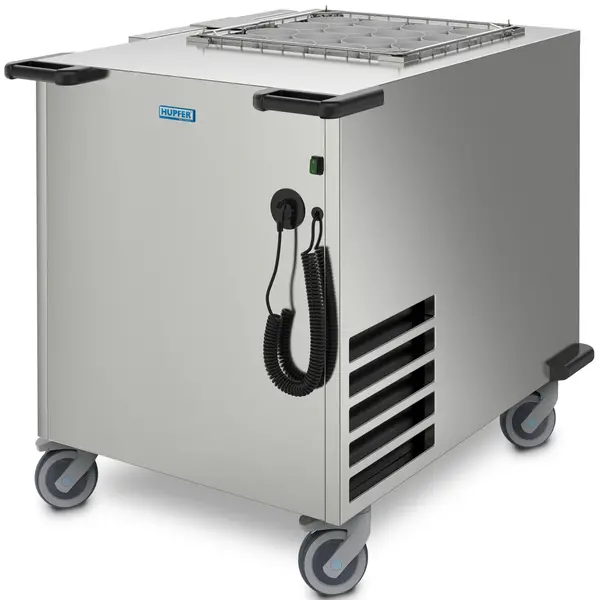 Serviesdispenser | COOLSTAPLER | RVS | Gekoeld | Geforceerd | Korven Max. 508x508mm | 0.55kW (230V) | Wielen (Geremd) | 1091x760x1044(h)mm